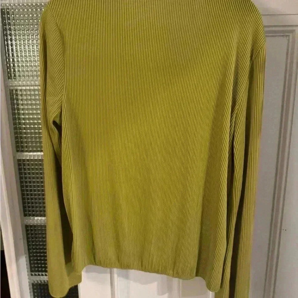 Love & Harmony open edit collared ribbed cardigan green size small - Picture 4 of 10